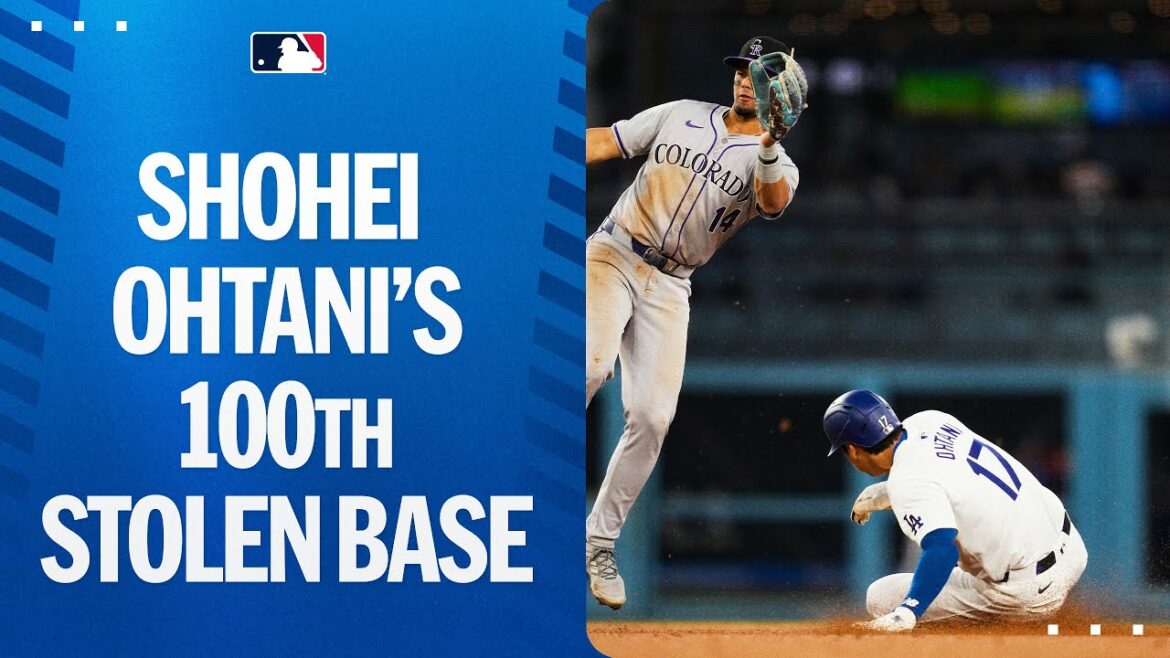Shohei Ohtani's 100th stolen base of his career! Shohei Ohtani highlights
