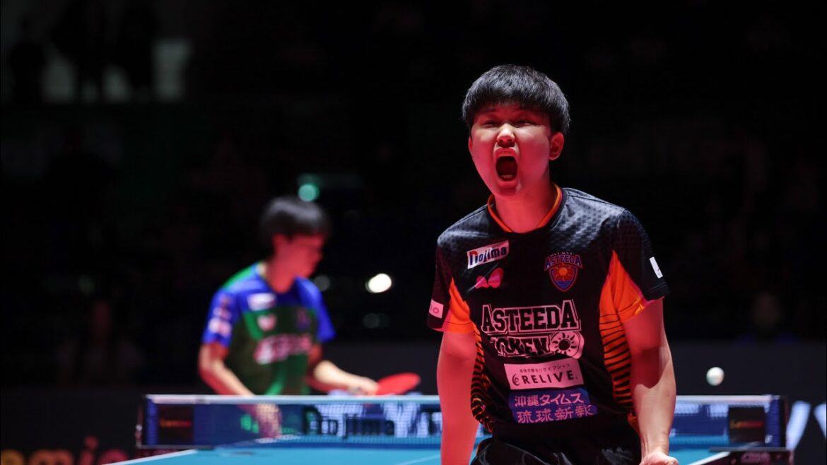 Shinozuka Daito vs Harimoto Tomokazu TBESTGAME Kinoshita Meister Tokyo vs Ryukyu Astrida Nojima T League 2023-2024 Arena Tachikawa Tachihi 2nd Match July 29, 2023[Table Tennis T League Official]