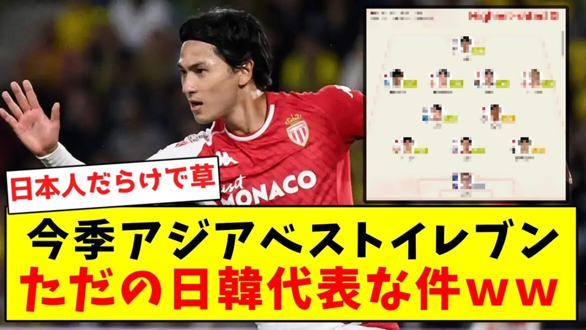 [Rebechi]This season's Asian Best 11 is just the Japan-Korea national team lol