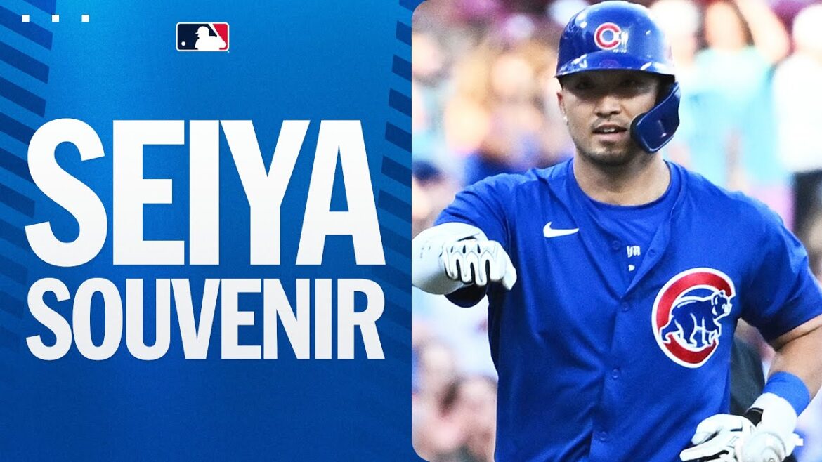 Seiya Suzuki with an UPPER DECK souvenir!