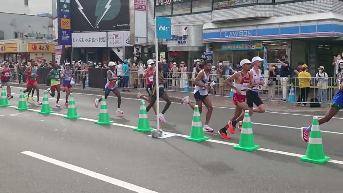 [Men's Marathon]Tokyo Olympics, after 26km[Leading group, Osako Suguru]