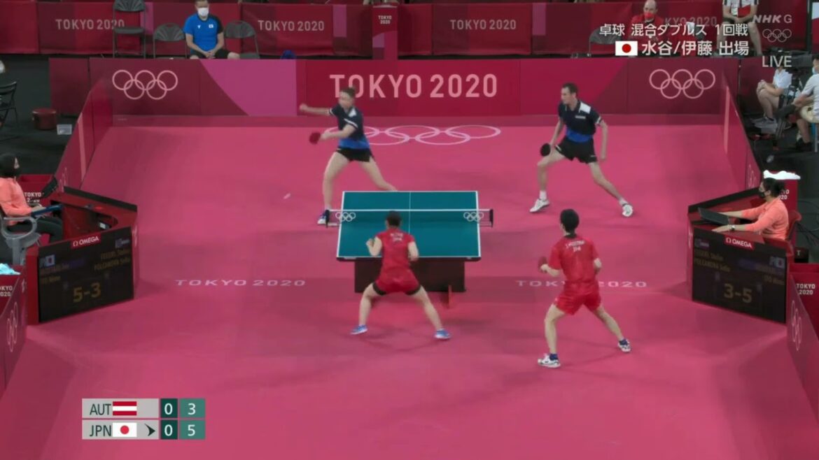 Tokyo Olympics Table Tennis Mixed Doubles Mizutani/Mima pair wins first match!