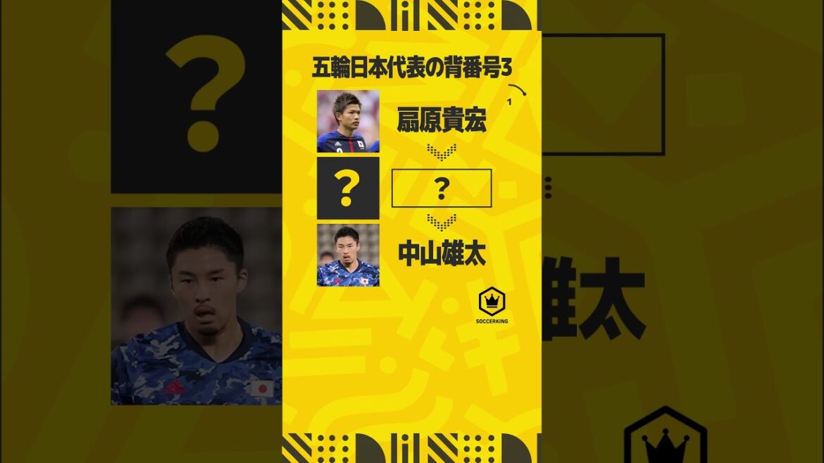 [Quiz]Which player from the Japanese Olympic team fills in the blank? 🤔#SoccerKing #Soccer #JapanSoccerTeam #football #soccer