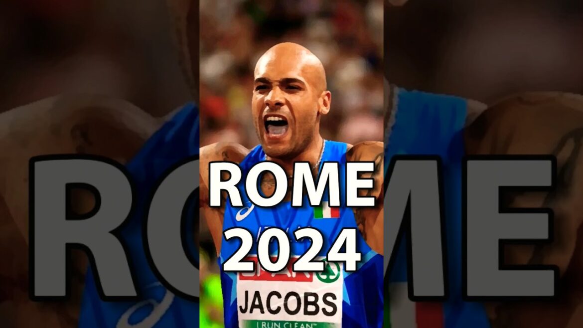 100m Men European Championship Rome 2024 Marcell Jacobs Italy