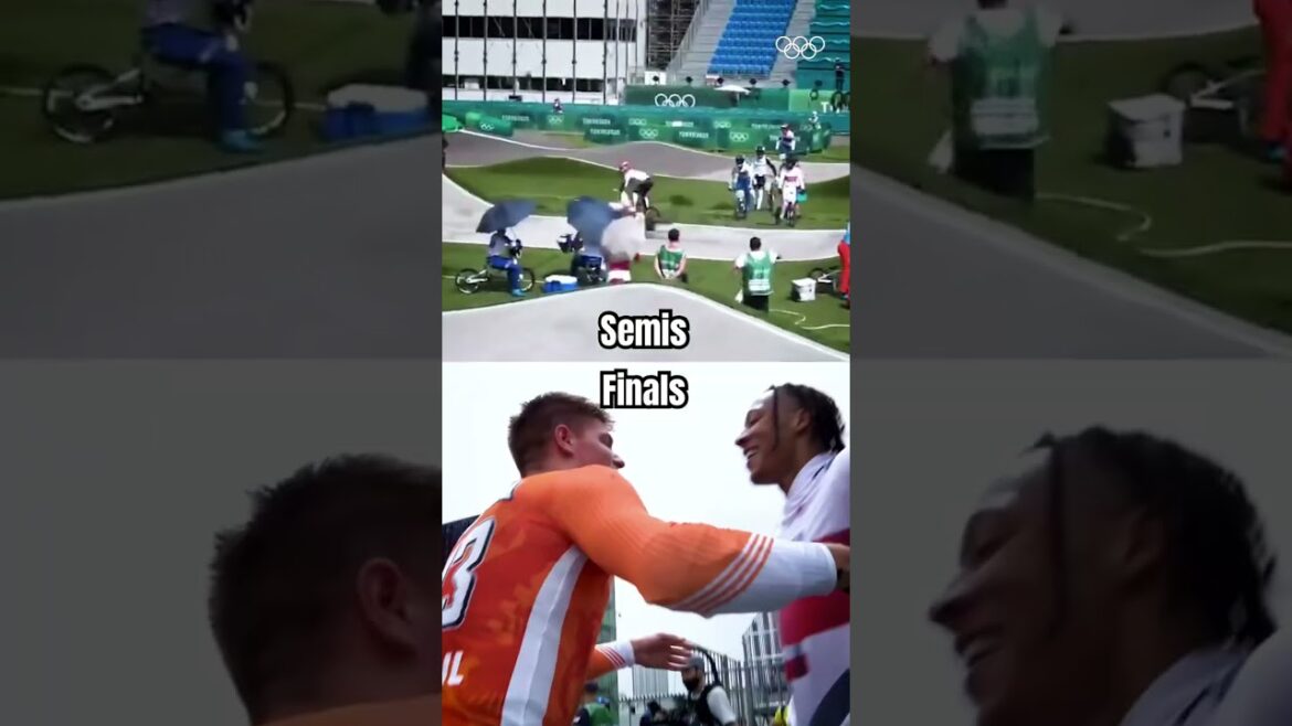 It's not over until Niek Kimmann says so 🫣#Tokyo2020 #Olympics #SportEdit #Sport #BmxRacing