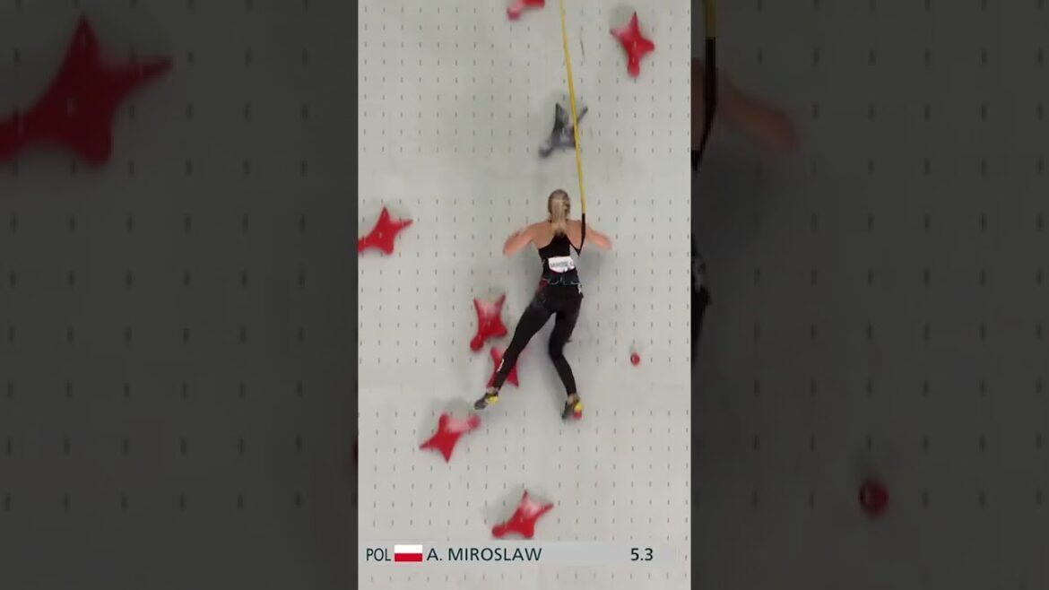 Meet Ola Miroslaw, the fastest female speed climber in the world ! 🔥🤯