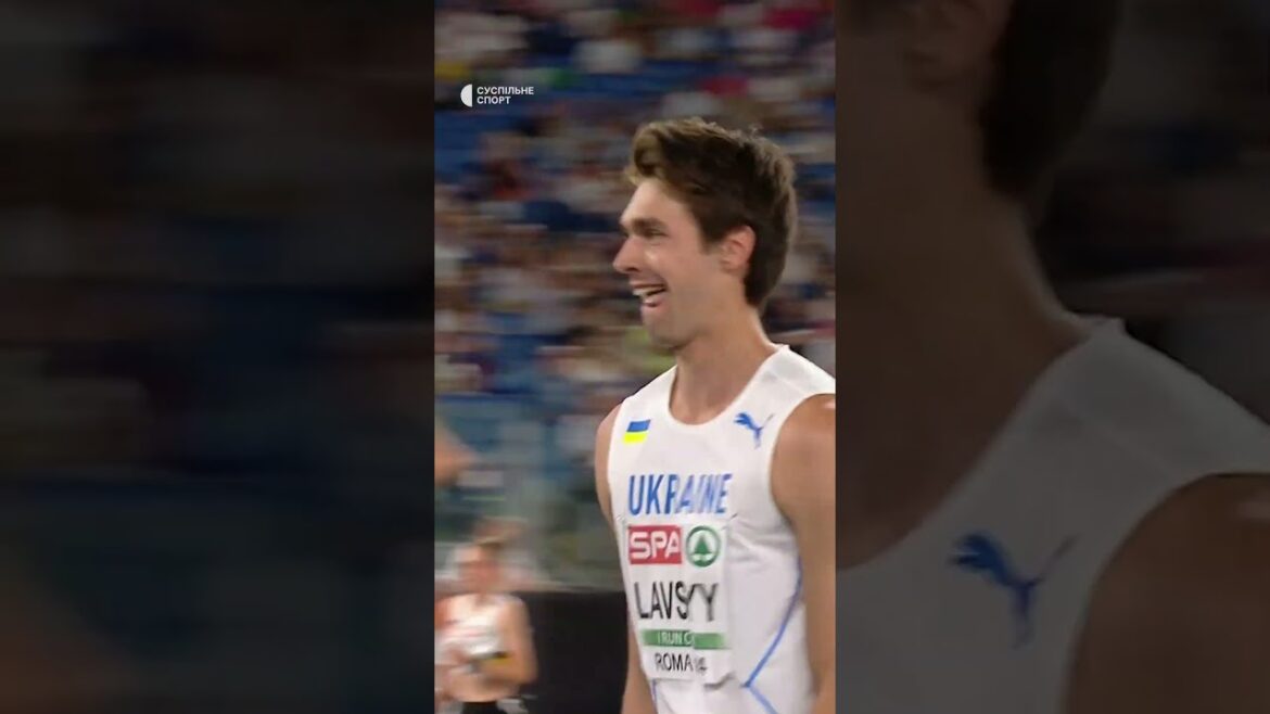 🔥 Sensational Euro medal from a debutant from Ukraine - a jump on Lavsky's personal record #shorts