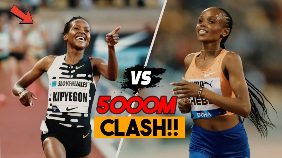 Faith Kipyegon VS. Beatrice Chebet 5000m Battle || Paris Olympics Trials 2024
