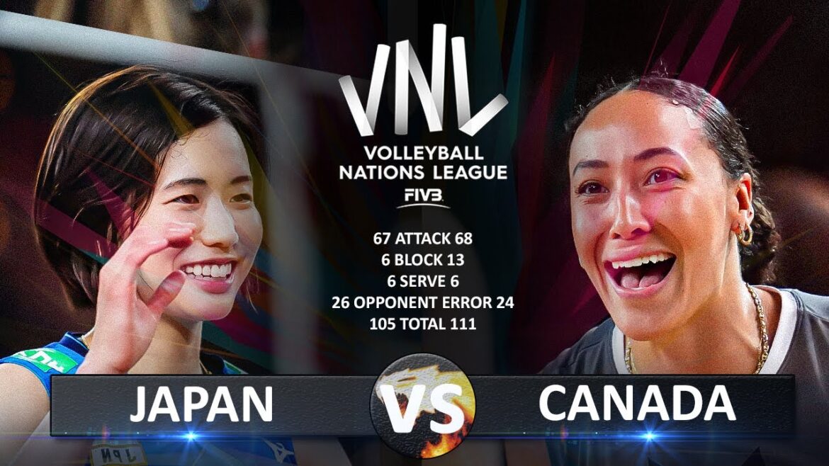 Japan vs Canada | Women’s VNL 2024 Japan vs Canada | Women's VNL 2024