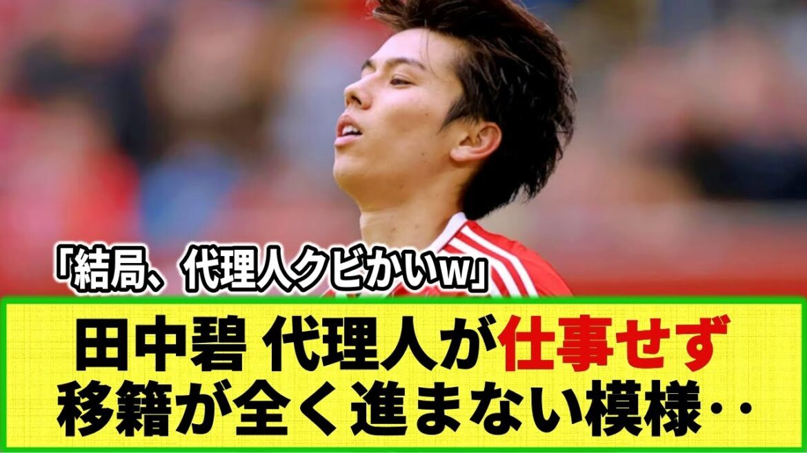 [Internet reaction]Tanaka Aoi is in trouble!! His agent isn't doing his job at all lol. It seems the transfer talks aren't progressing at all.
