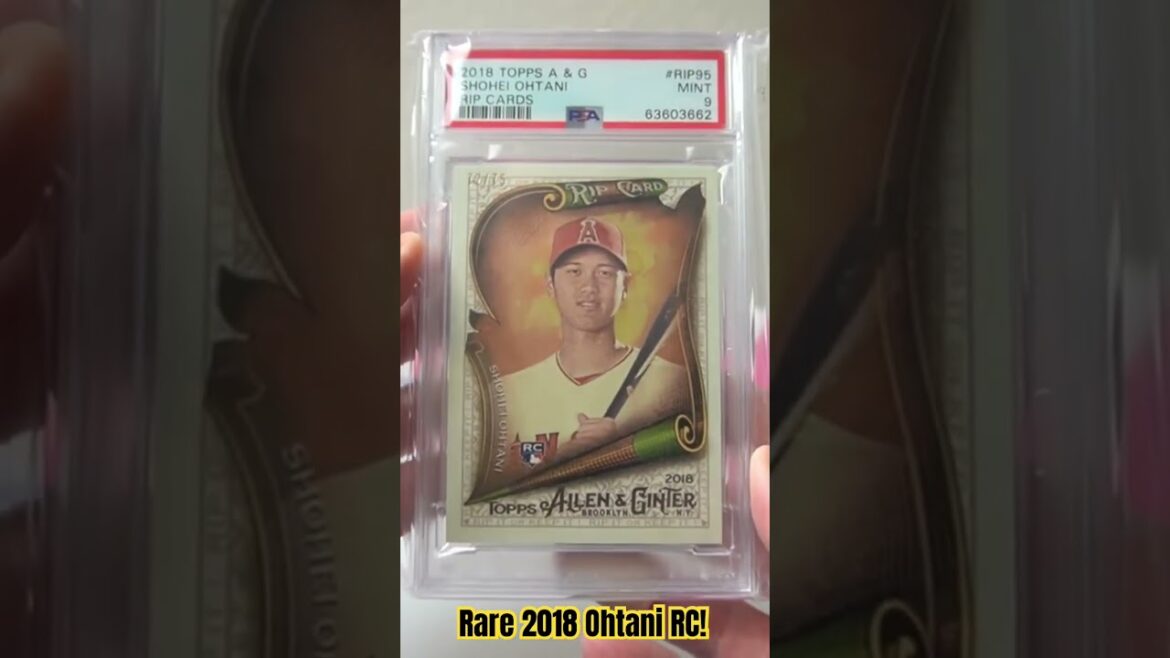 2018 Topps Allen & Ginter Shohei Ohtani RC Rip Card Unripped #/75!  #shoheiohtani #topps #thehobby