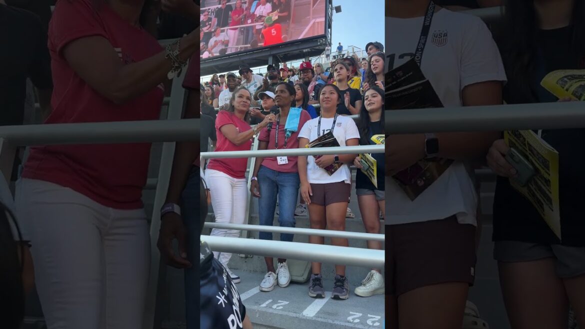 2x Olympic Gold Medalist, and World Cup Champion, Bri Scurry, leads our chant!!! #soccer #nwsl 2x Olympic Gold Medalist, and World Cup Champion, Bri Scurry, leads our chant!!! #soccer #nwsl