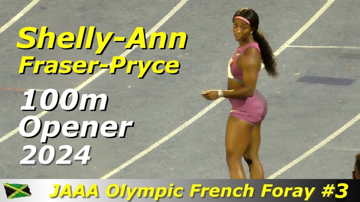 Shelly-Ann Fraser-Pryce Opens Season 2024 Finally | Women 100m | JAAA Olympic French Foray #3 Shelly-Ann Fraser-Pryce Opens Season 2024 Finally | Women 100m | JAAA Olympic French Foray #3