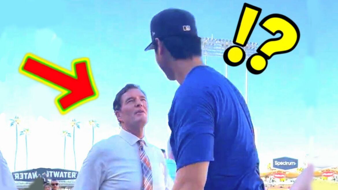 The moment the famous commentator spoke to Ohtani... "I'm so moved I could cry!" I'm blown away that he would do something like this before the game![MLB]