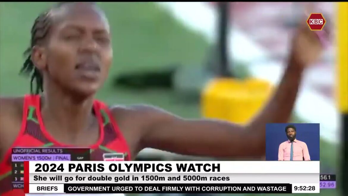 Faith Kipyegon determined to win gold at the Paris Olympic Games Faith Kipyegon determined to win gold at the Paris Olympic Games