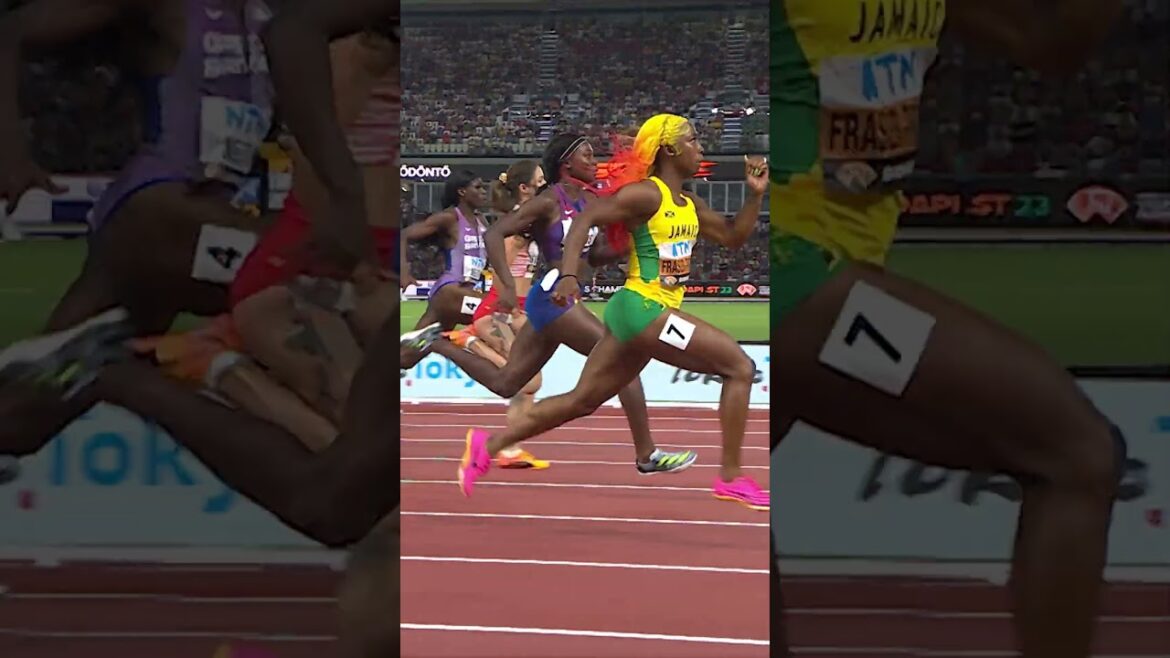 Shelly-Ann Fraser-Pryce at top speed is something else 😮‍💨 #athletics #running #jamaica #sports