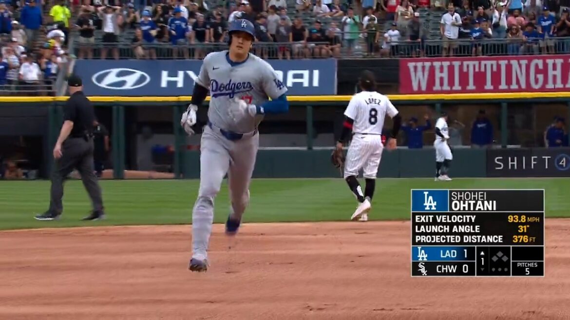 Shohei Ohtani's 24th home run makes him the FIRST DODGER with an RBI in 9-straight games since '95 👏