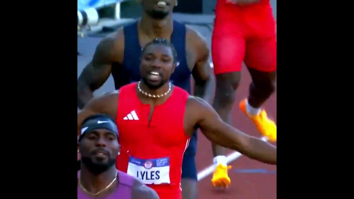 Noah Lyles WINS the US 100m Championship AGAIN!    #Shorts