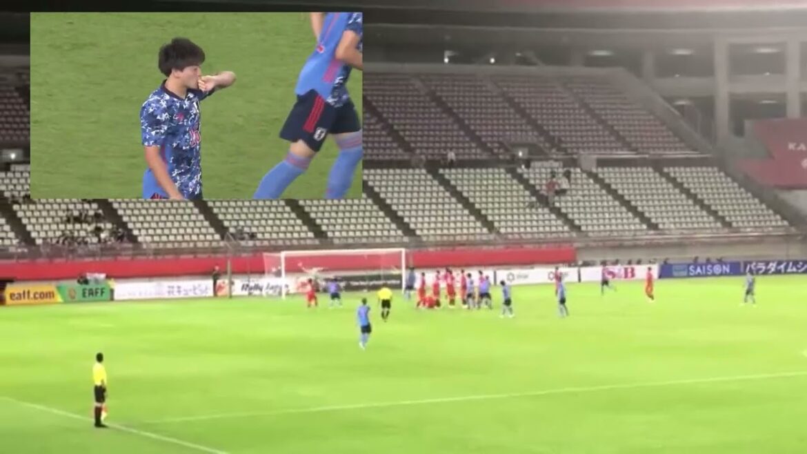 Yuki Soma's divine free kick, Japan national team match in the E-1 Championship, from the spectator's perspective
