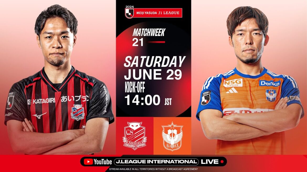 LIVE FOOTBALL FROM JAPAN | Hokkaido Consadole Sapporo vs Albirex Niigata | 2024 J1 League | MW 21
