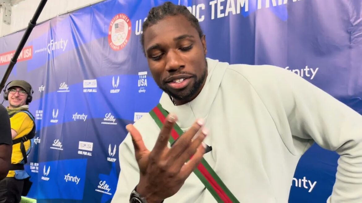 Noah Lyles Reacts To Kishane Thompson's 9.82 100m at Jamaican Trials, Talks Resetting For 200m Dash