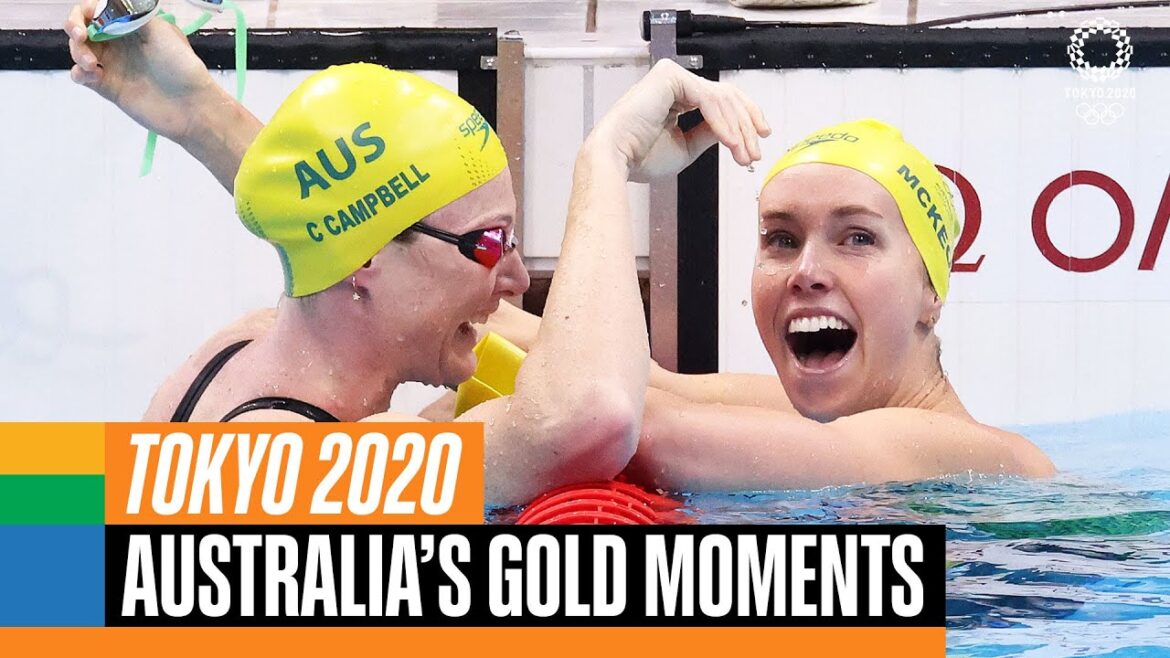 🇦🇺 🥇 Australia's gold medal moments at #Tokyo2020 | Anthems