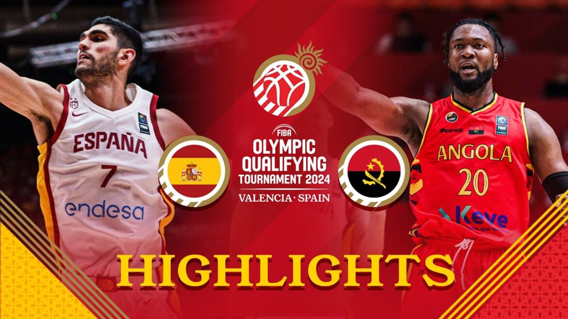 Spain 🇪🇸 vs Angola 🇦🇴 | Highlights | FIBA OQT 2024 Spain