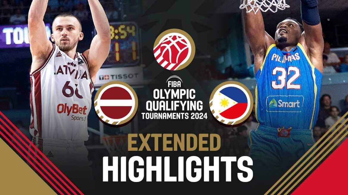 Latvia 🇱🇻 vs Philippines 🇵🇭 | Extended Highlights | FIBA OQT 2024 Latvia