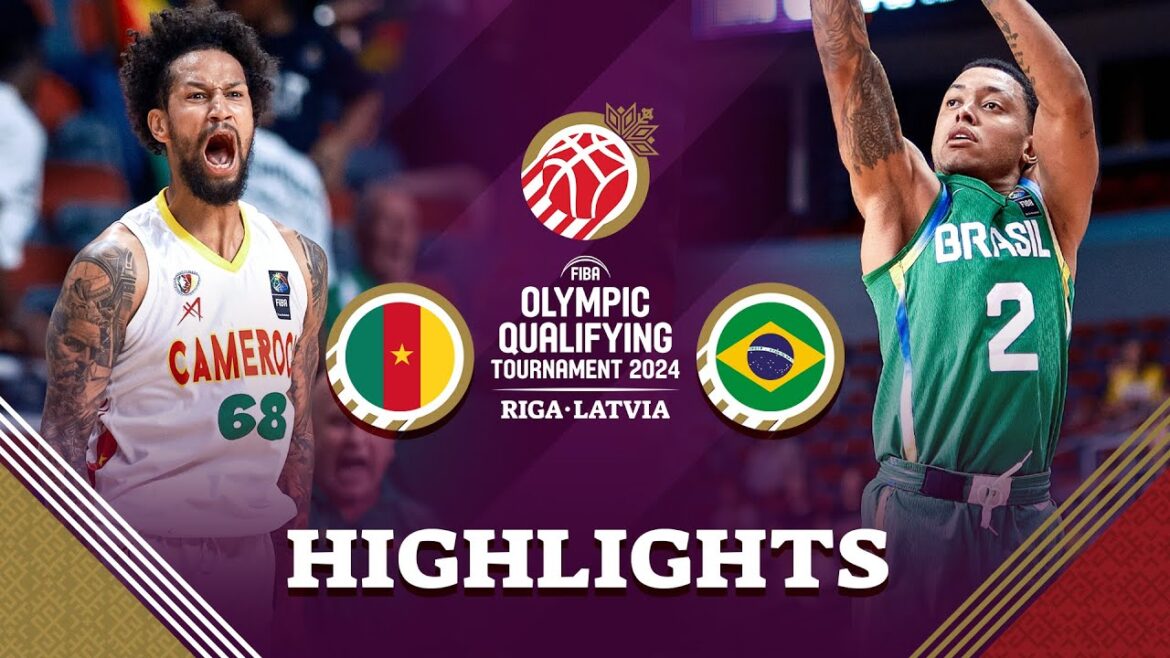Cameroon 🇨🇲 beat Brazil 🇧🇷 in a thriller, both qualify for semis | Highlights | FIBA OQT 2024 Latvia