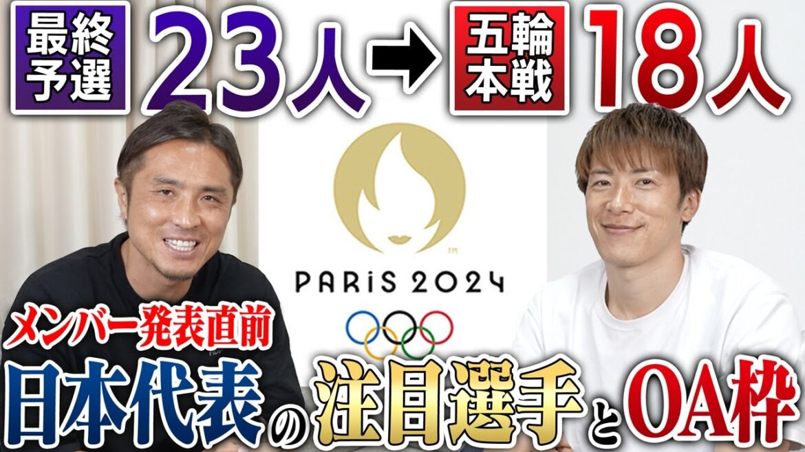 [Tomorrow's announcement]Who will be the player to qualify for the Paris Olympics?! Ryohei Hayashi selects the players to watch from Oiwa Japan's U23 team! The importance of winning the Asian Cup and the over-age slots!