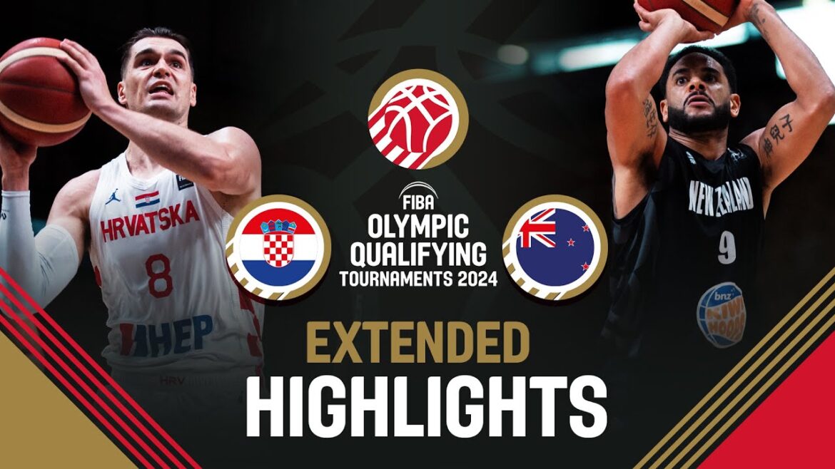 Croatia 🇭🇷 vs New Zealand 🇳🇿 | Extended Highlights | FIBA OQT 2024 Greece