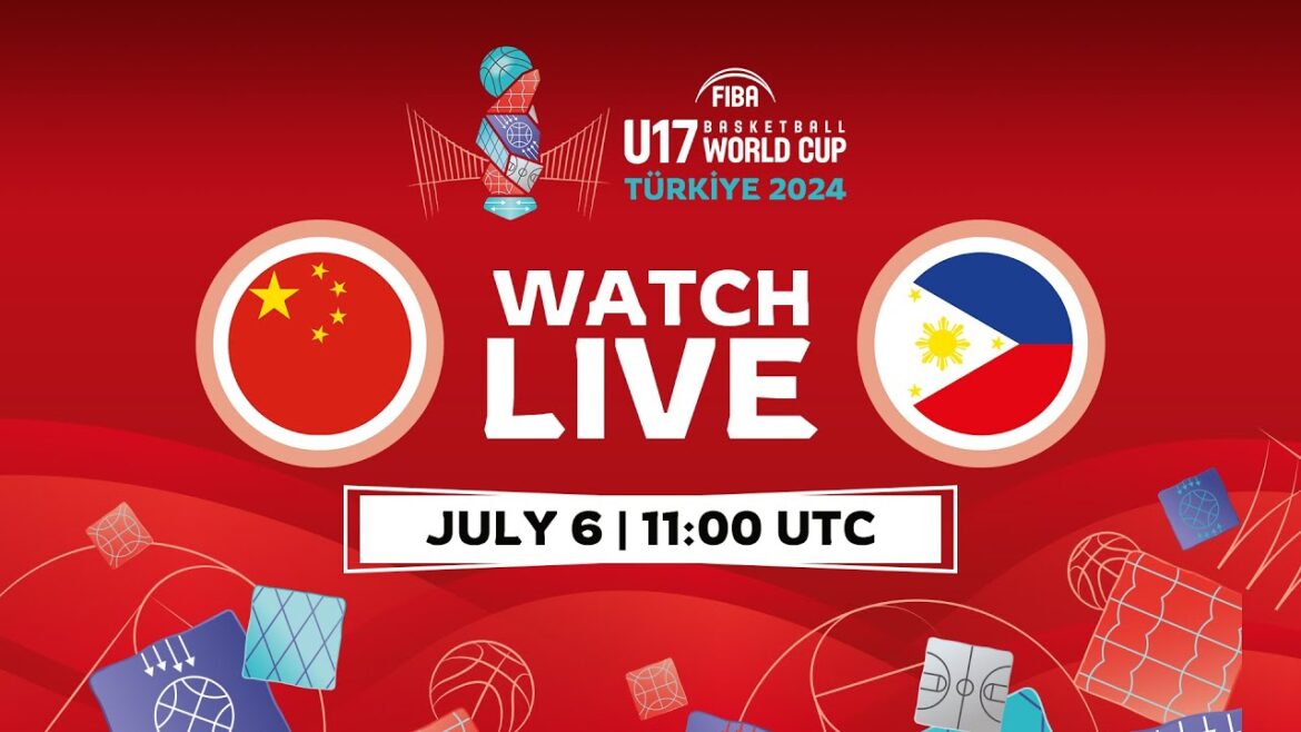 LIVE - China v Philippines | FIBA U17 Basketball World Cup 2024 | Class. Games 13-16