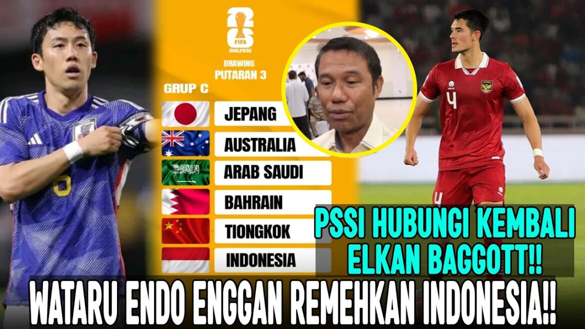 WATARU ENDO IS RELUCTANT TO UNDERESTIMATE INDONESIA ‼️ ELKAN BAGGOTT ON PHONE. PSSI‼️ WATARU ENDO IS RELUCTANT TO UNDERESTIMATE INDONESIA ‼️ ELKAN BAGGOTT ON PHONE. PSSI‼️