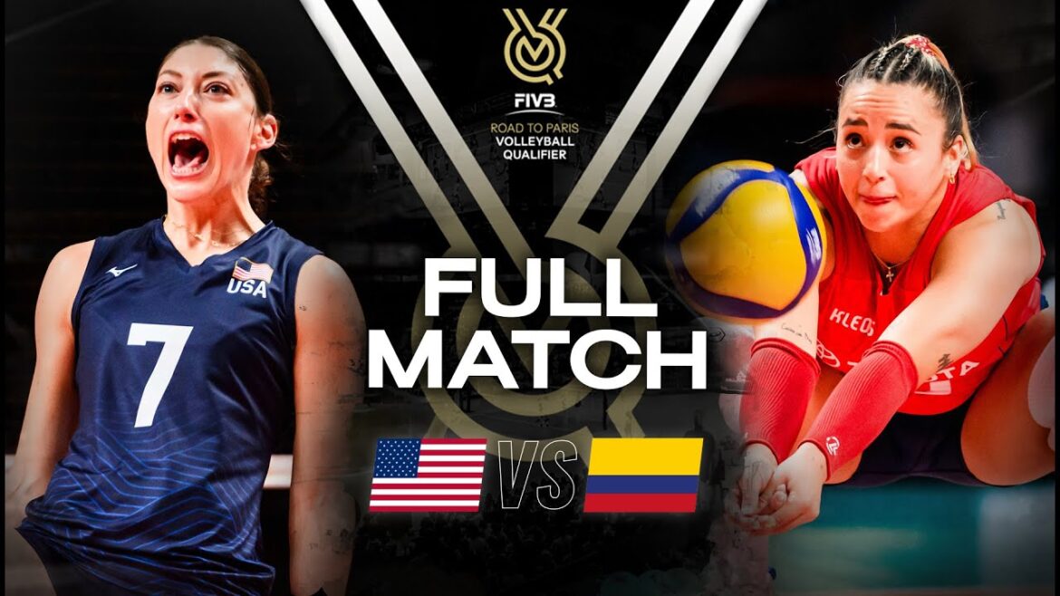 🇺🇸 USA vs 🇨🇴 COL - Paris 2024 Olympic Qualification Tournament | Full Match - Volleyball