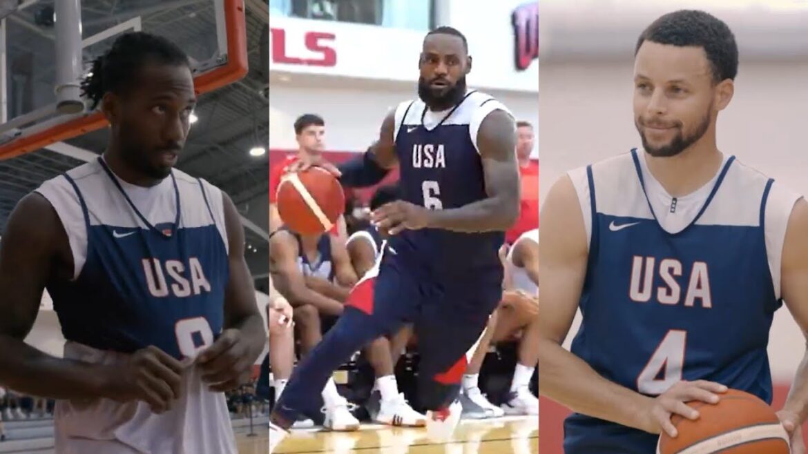 Team USA FIRST scrimmage at training camp to prepare for Olympics