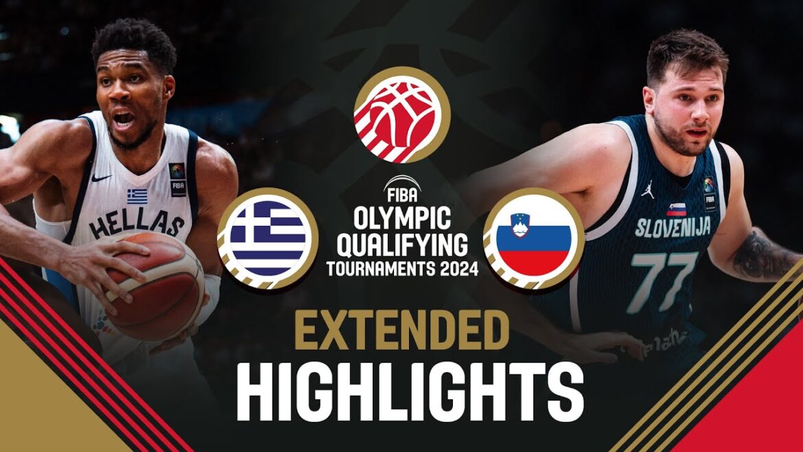 Semi-Finals: Greece 🇬🇷 vs Slovenia 🇸🇮 | Extended Highlights | FIBA OQT 2024 Greece