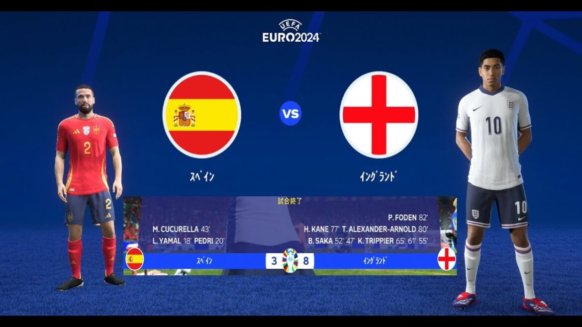 [Spain VS England]Final | UEFA EURO 2024™ Final Spain vs England[The final kicks off at 4:00 on July 15th][Challenge competing teams and national teams]#PS5