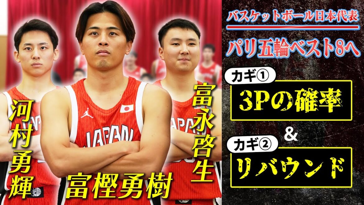 [Kawamura, Tominaga, and Togashi]The key to victory at the Paris Olympics: 3-point percentage and rebounds