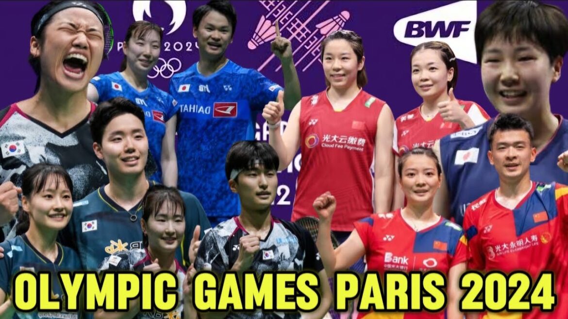 Badminton Competition Group Stage Draw Olympic Games Paris 2024