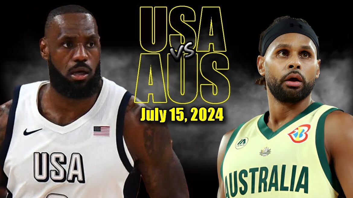 Team USA vs Australia Full Game Highlights – 2024 Olympics | July 15, 2024 Team USA vs Australia Full Game Highlights - 2024 Olympics | July 15, 2024