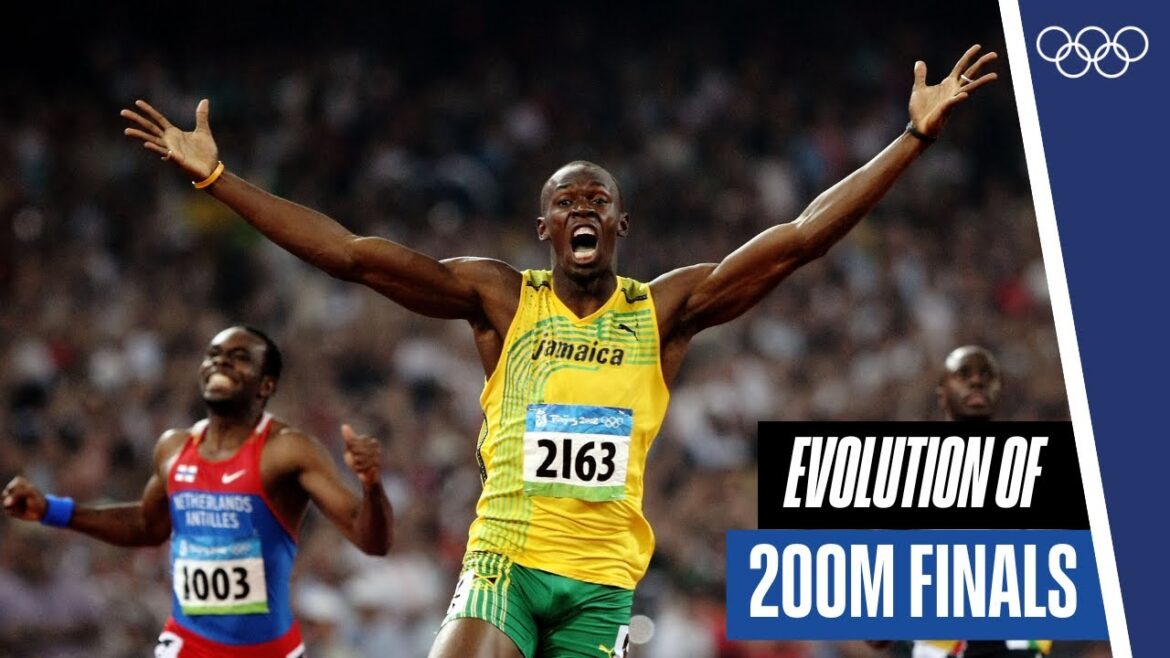 Men's 200m finals through the years! 🏃‍♂️