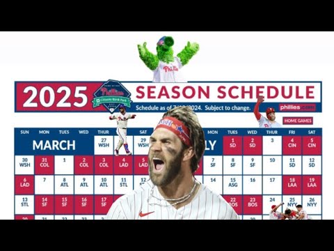 ⚾️ Philadelphia Phillies 2025 Schedule Released | FULL #Phillies MLB Schedule ⚾️ Philadelphia Phillies 2025 Schedule Released | FULL #Phillies MLB Schedule