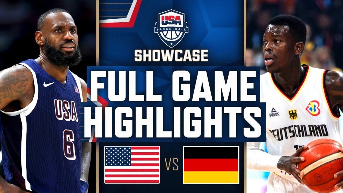 USA vs GERMANY USAB SHOWCASE | FULL GAME HIGHLIGHTS | 2024 Paris Olympic Games Highlights | NBA 2K24