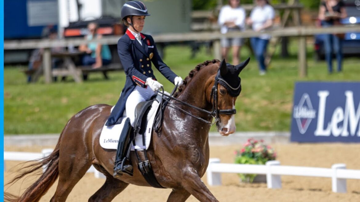 Charlotte Dujardin ‘hit horse repeatedly on legs’ in video that sparked Olympics withdrawal