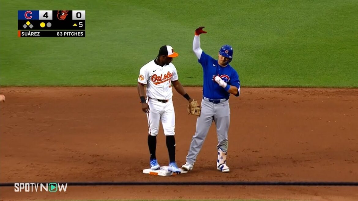 [Cubs' Seiya Suzuki hits consecutive RBI doubles in two at-bats for the first time this season!]His first multi-hit game in two games shows his strength in scoring position!