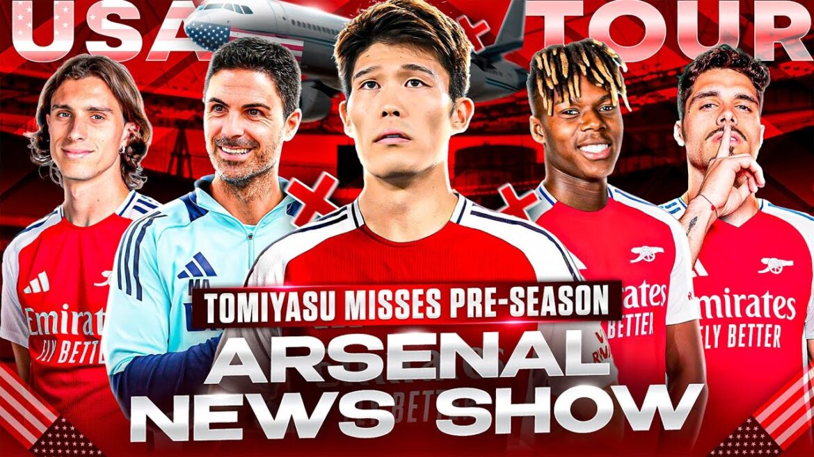 Arsenal  News Show: Tomiyasu INJURED AGAIN! | USA Tour Time! | Calafiori  Merino & Neto Latest