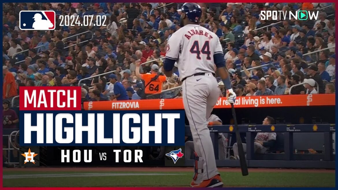 [Yusei Kikuchi will start! Taking on the strong Astros batting lineup!]Astros vs Blue Jays game highlights MLB2024 season 7.4