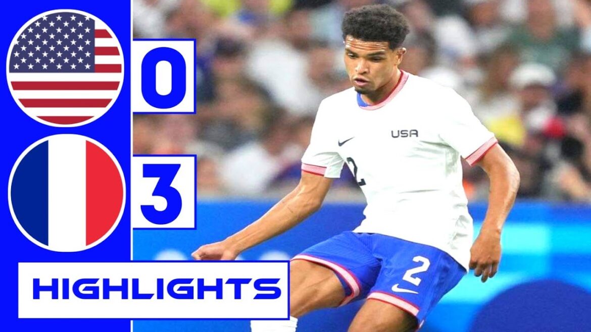 USA vs France (0-3) All Goals | Extended Highlights | Paris Olympics 2024