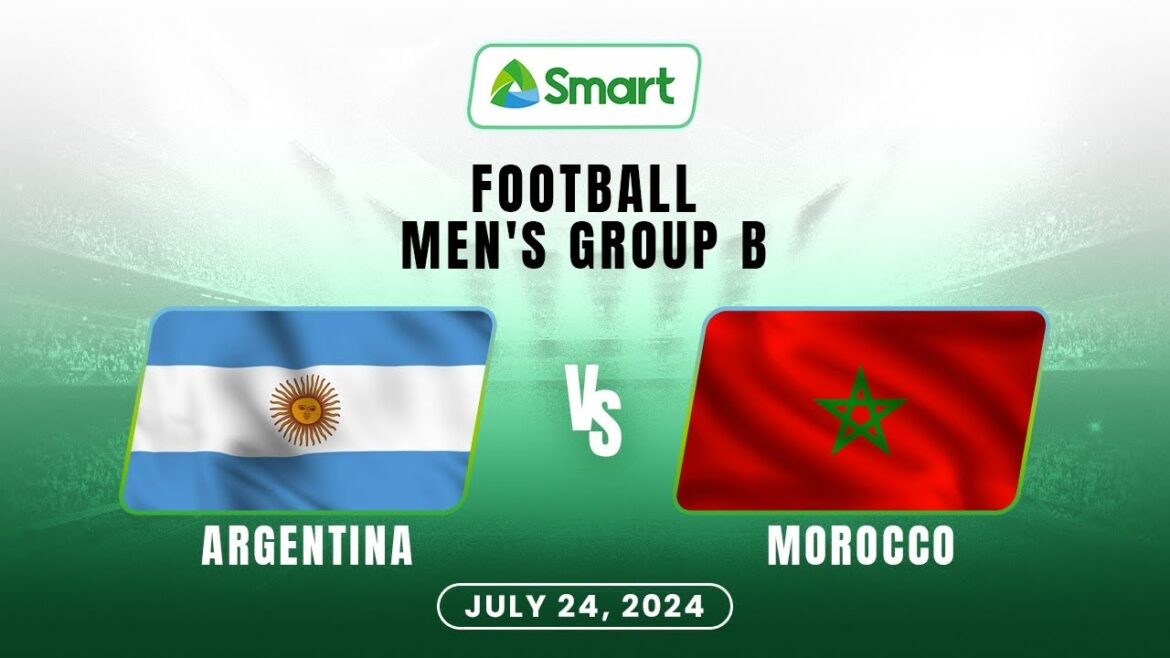 Olympics Men's Football  - Argentina vs Morocco - Group B (Full Game Highlights)