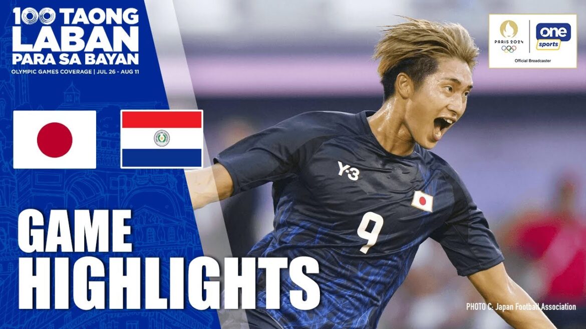 JAPAN VS PARAGUAY - MEN'S FOOTBALL - GROUP B | HIGHLIGHTS | OLYMPIC GAMES #PARIS2024 | JULY 25, 2024